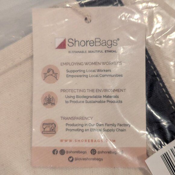 NWT ShoreBags Contemporary Double Wine Tote Canvas Boat Bag Bottle Bag Carrier - Picture 5 of 8